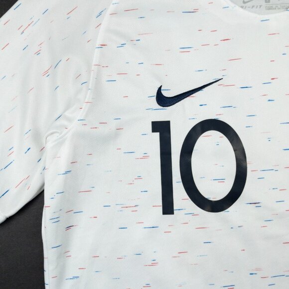 France FFF Mbappe World Cup Soccer Jersey Men's Small White Red Blue World Cup - Picture 6 of 15